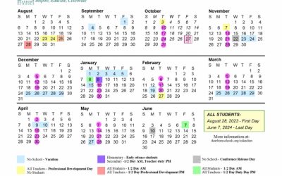 District’s 2023-24 calendar approved