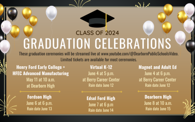 Class of 2024 graduations to be streamed live