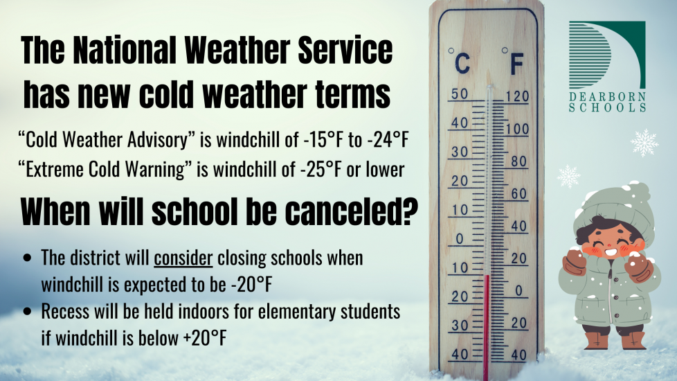 Flier - The National Weather Service has new cold weather terms.