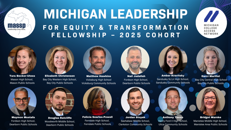 Graphic - Michigan Leadership for Equity and Transformation Fellowship 2025 cohort