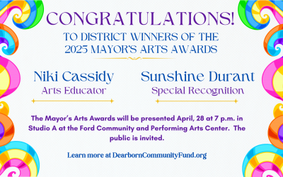 Two staff recognized with Mayor’s Arts Awards