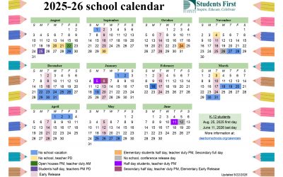 Calendar changes for 2025-26 school year