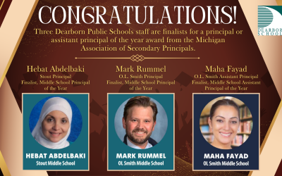 Three district staff finalists for Michigan principal or assistant principal of the year awards