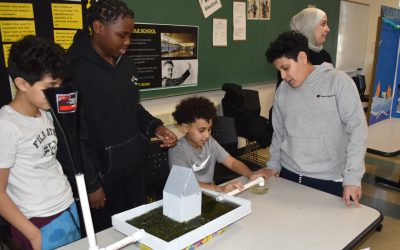 Stout turns local flooding issue into science lesson