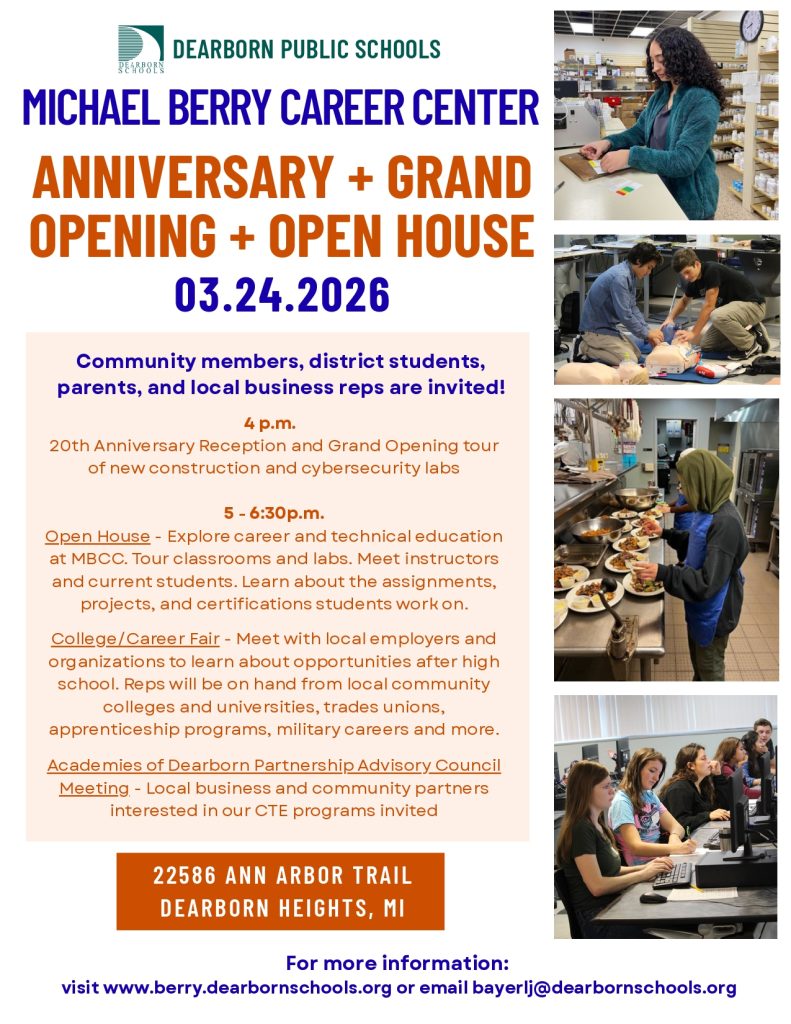 Flyer for Berry Career Center event on March 24