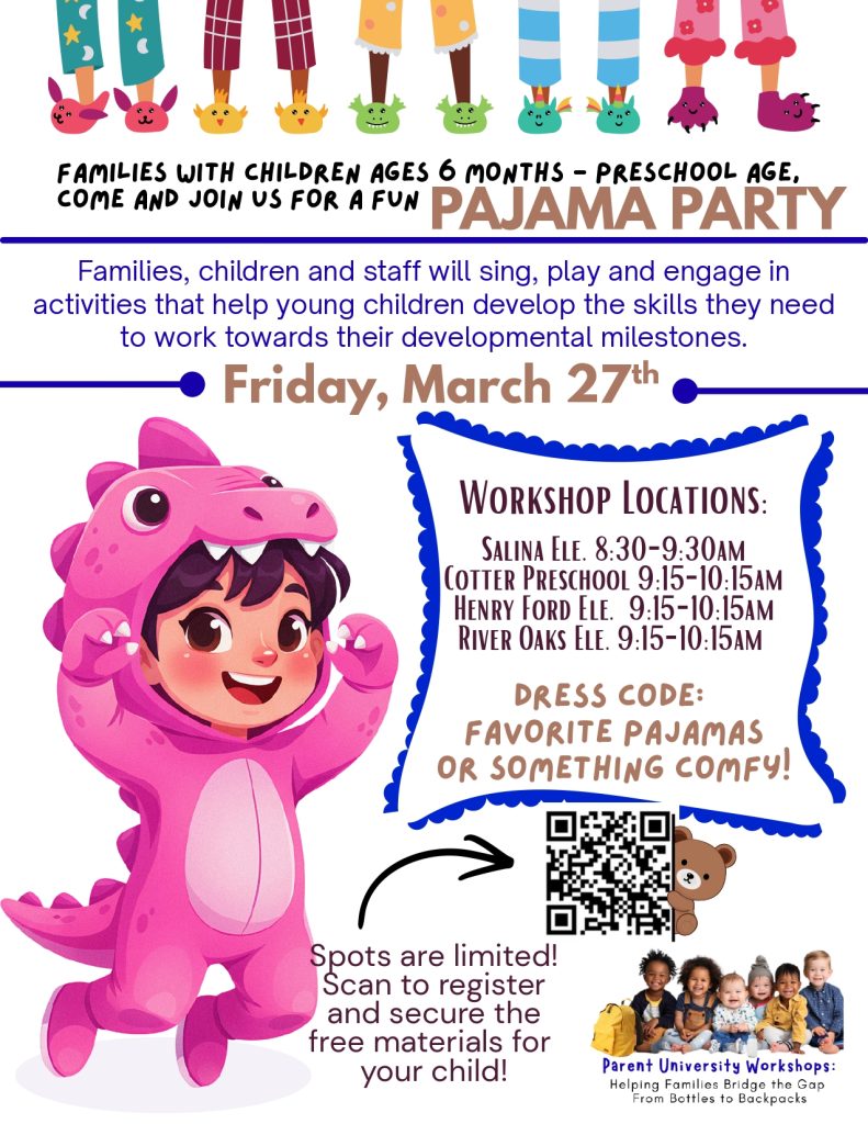 Flyer for March 37 Parent University session